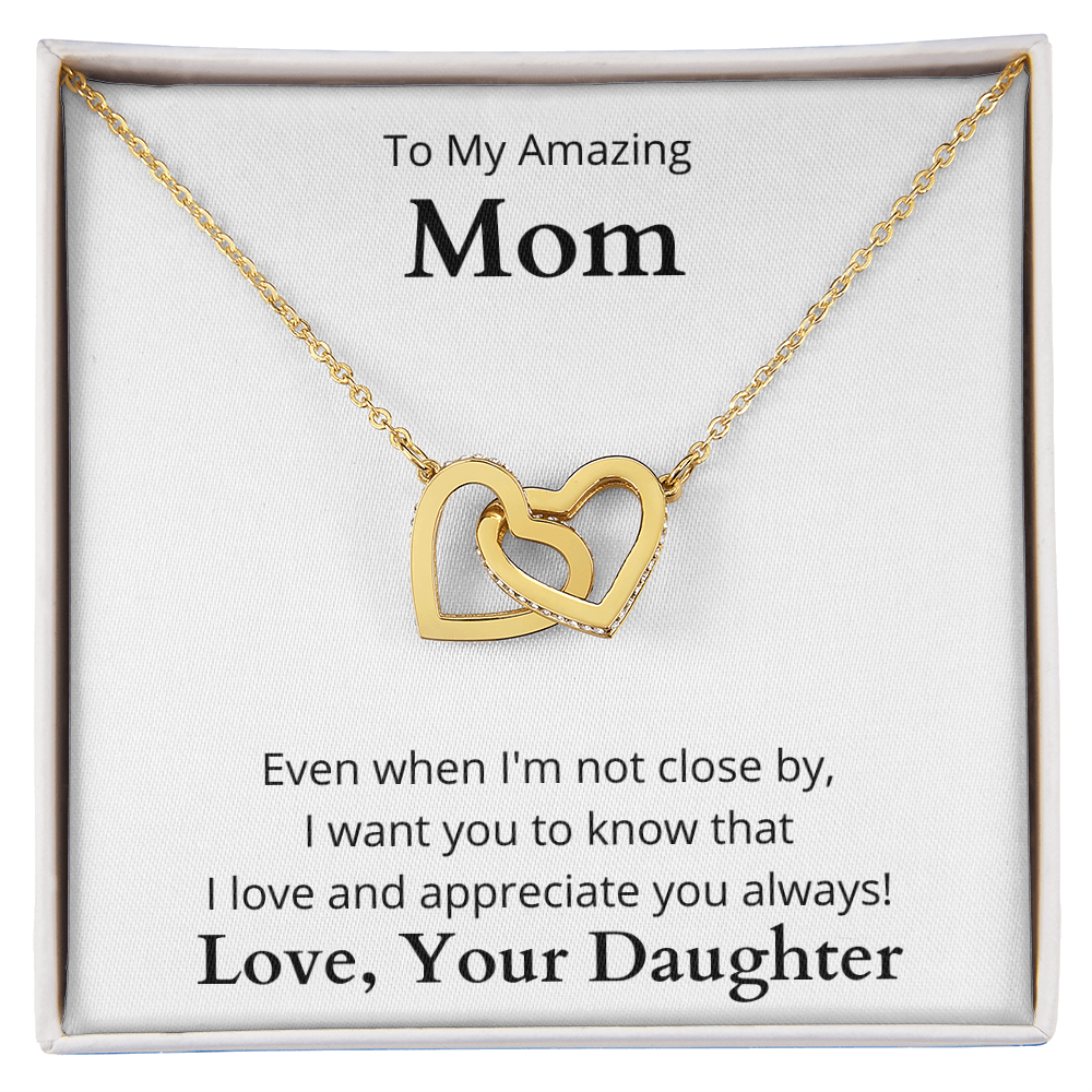 Interlocking Hearts necklace For Mom | Trios Gifts