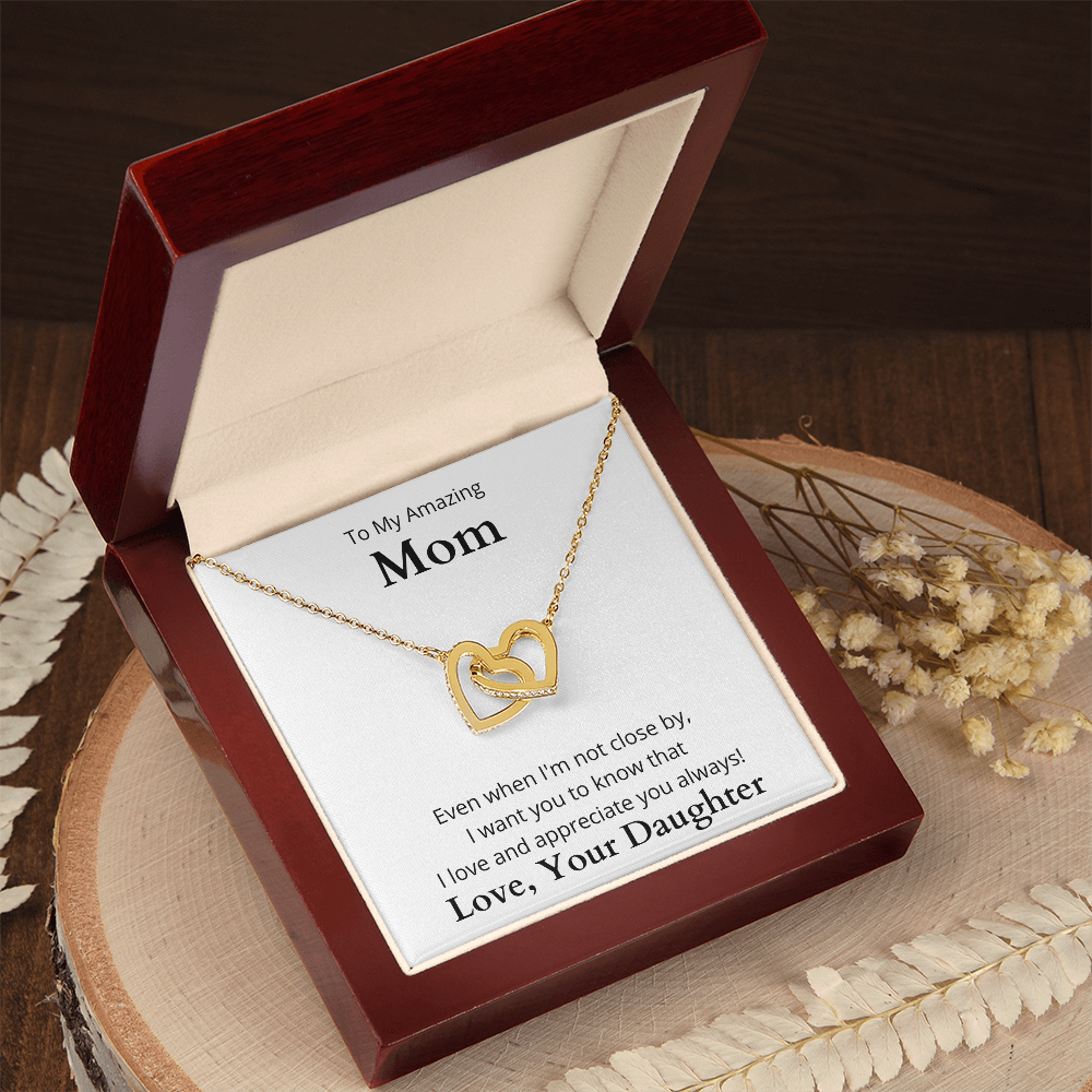 Interlocking Hearts necklace For Mom | Trios Gifts