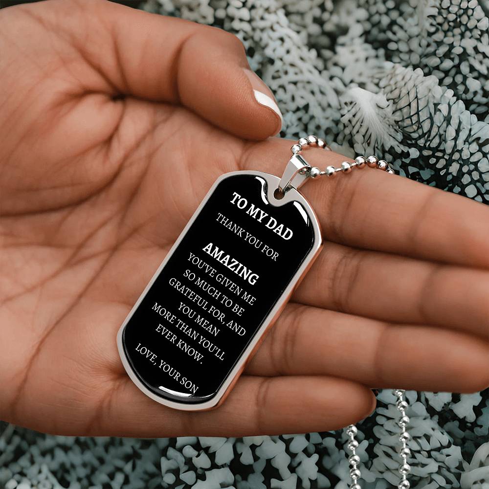 Dog Tag -  I'm So Grateful