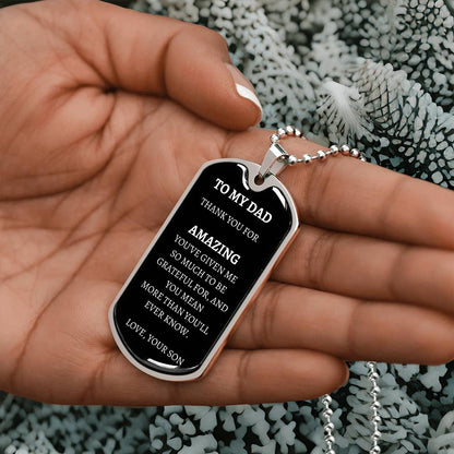 Dog Tag -  I'm So Grateful