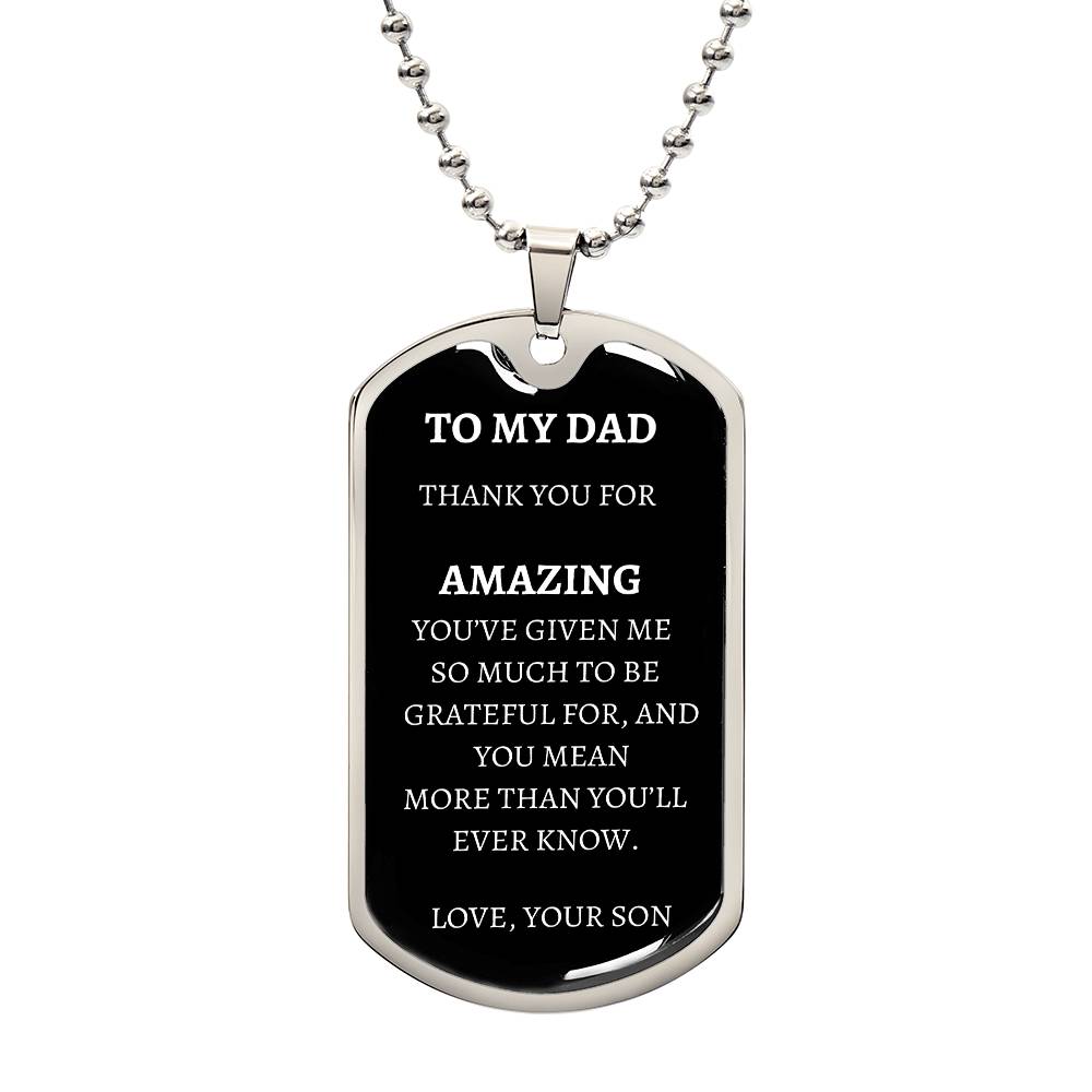 Dog Tag -  I'm So Grateful