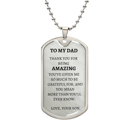 Dog Tag - To My Amazing Dd