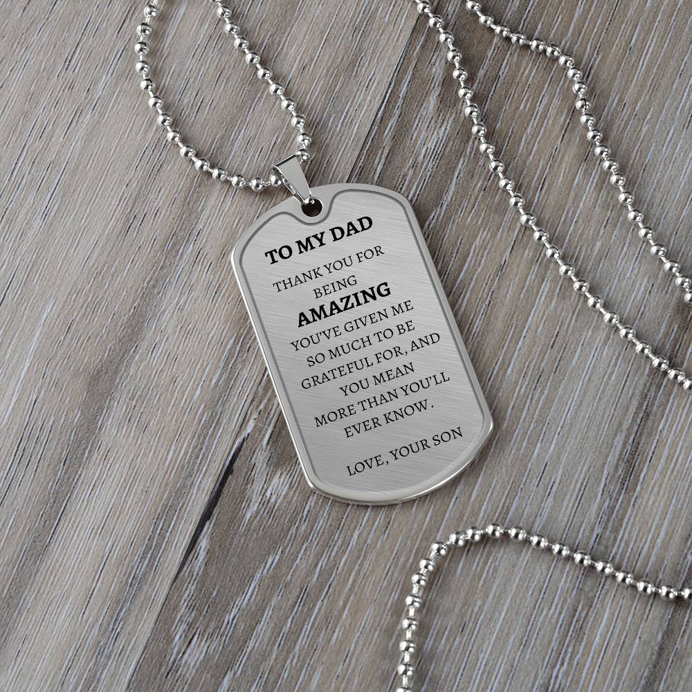 Dog Tag - To My Amazing Dd