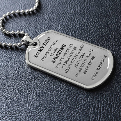 Dog Tag - To My Amazing Dd