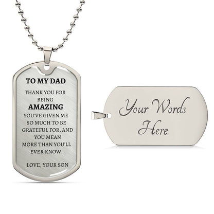 Dog Tag - To My Amazing Dd