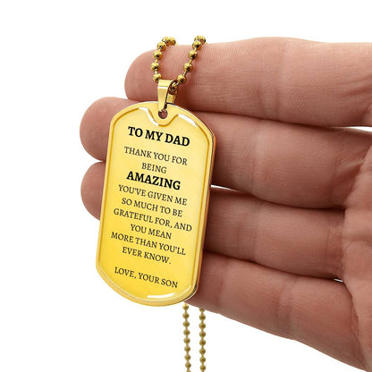 Dog Tag - To My Amazing Dd