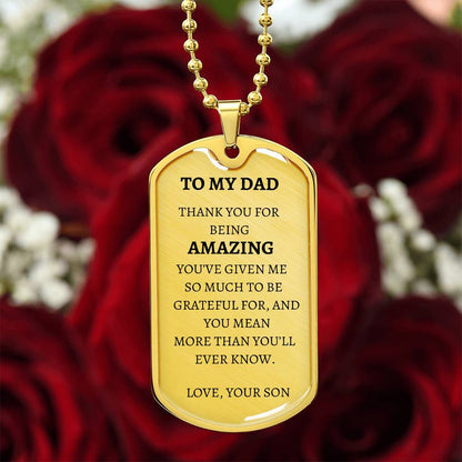 Dog Tag - To My Amazing Dd