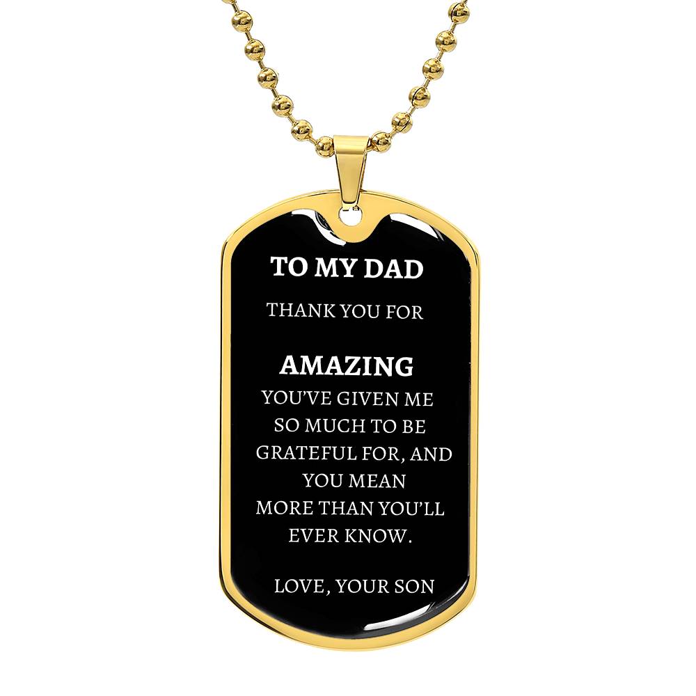 Dog Tag -  I'm So Grateful