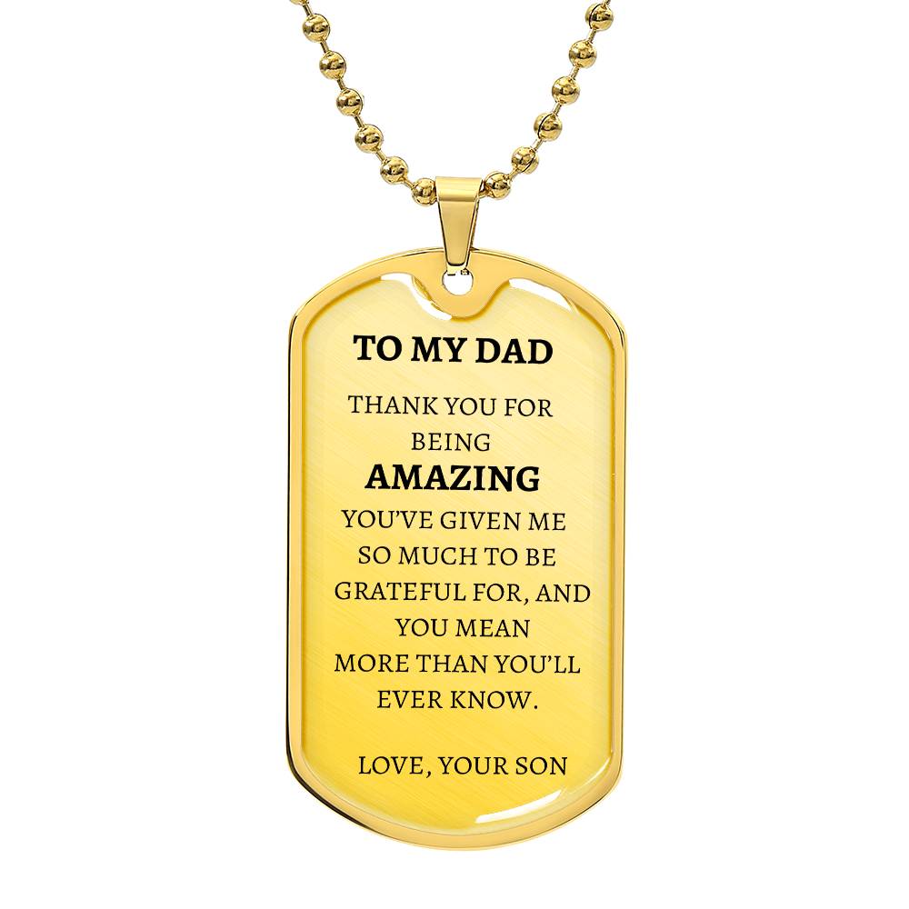 Dog Tag - To My Amazing Dd