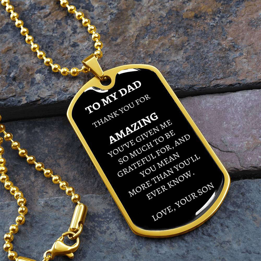 Dog Tag -  I'm So Grateful