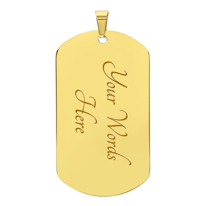 Dog Tag -  I'm So Grateful