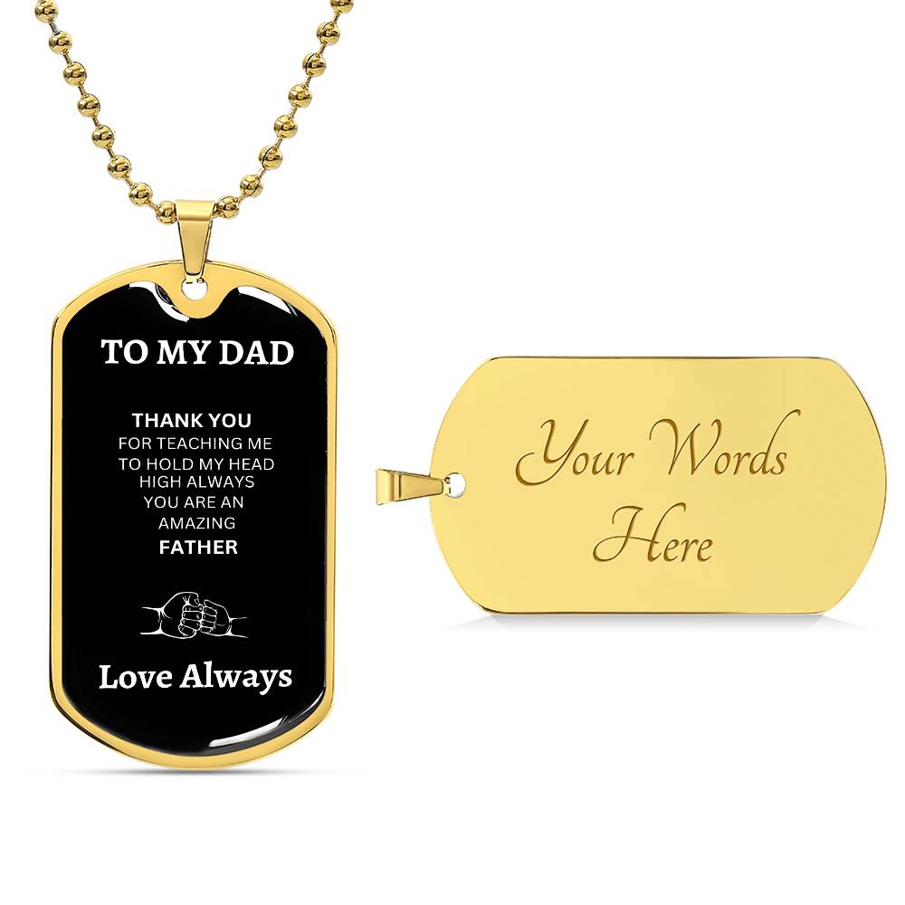 Dog Tags - Dad Thank You