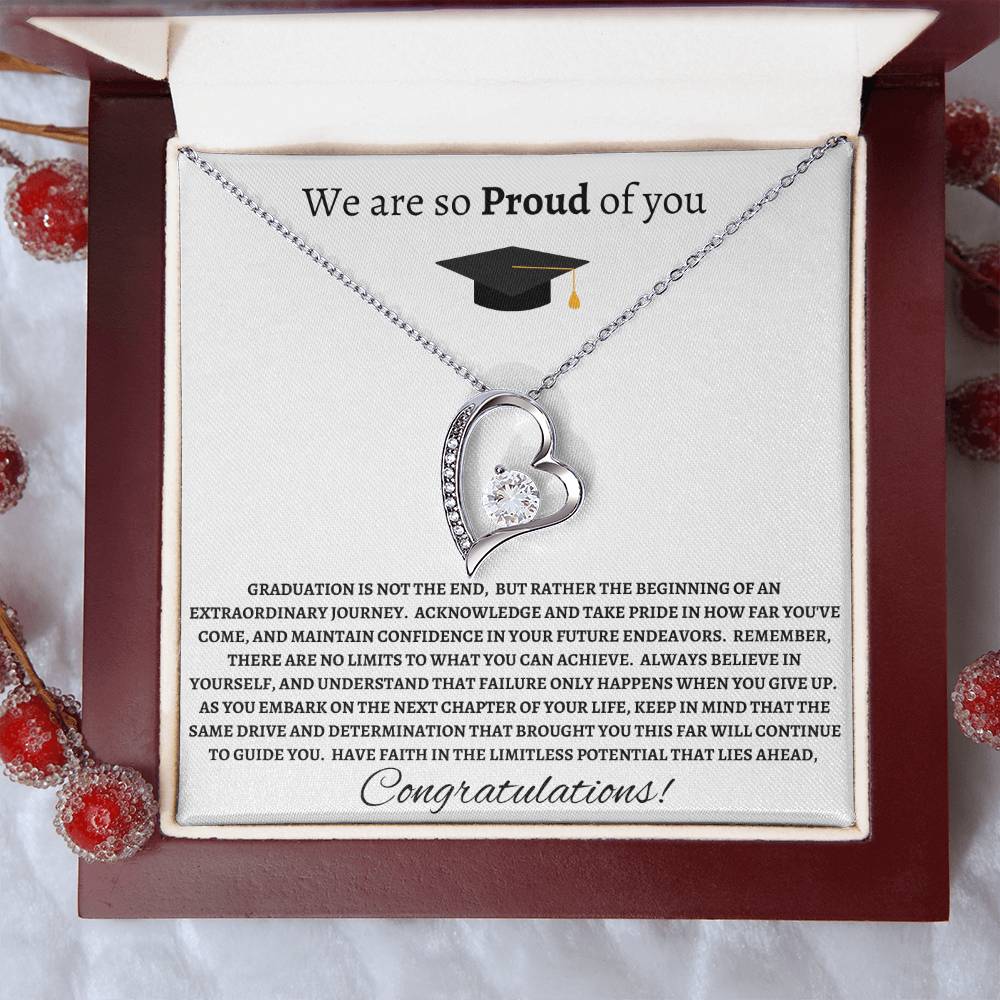 Forever Love Necklace- We Are So Proud Of You