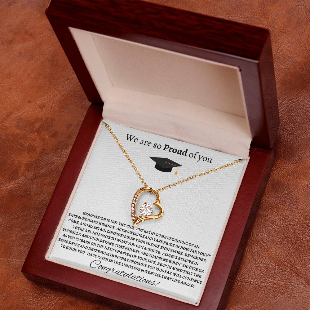 Forever Love Necklace- We Are So Proud Of You