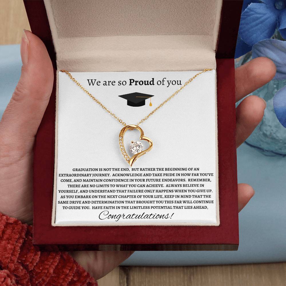 Forever Love Necklace- We Are So Proud Of You