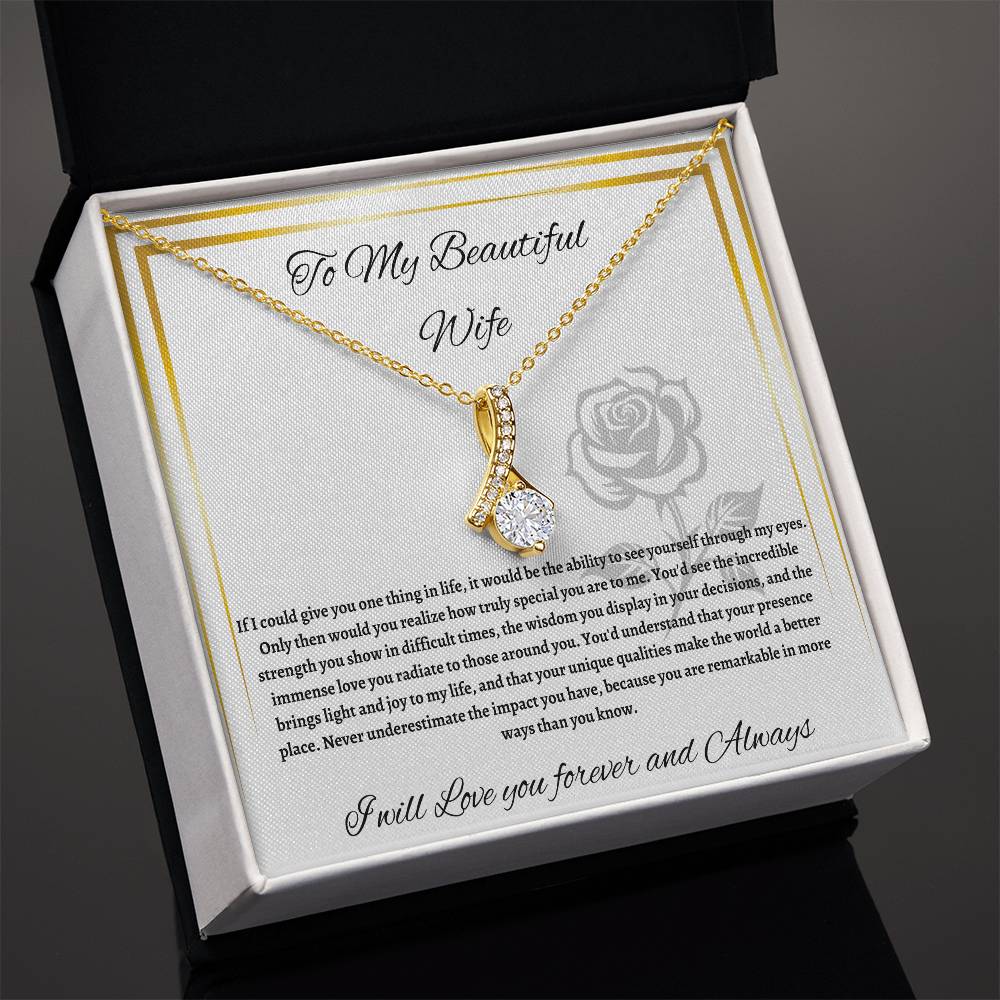 Alluring Beauty necklace - To My Beautiful Wife