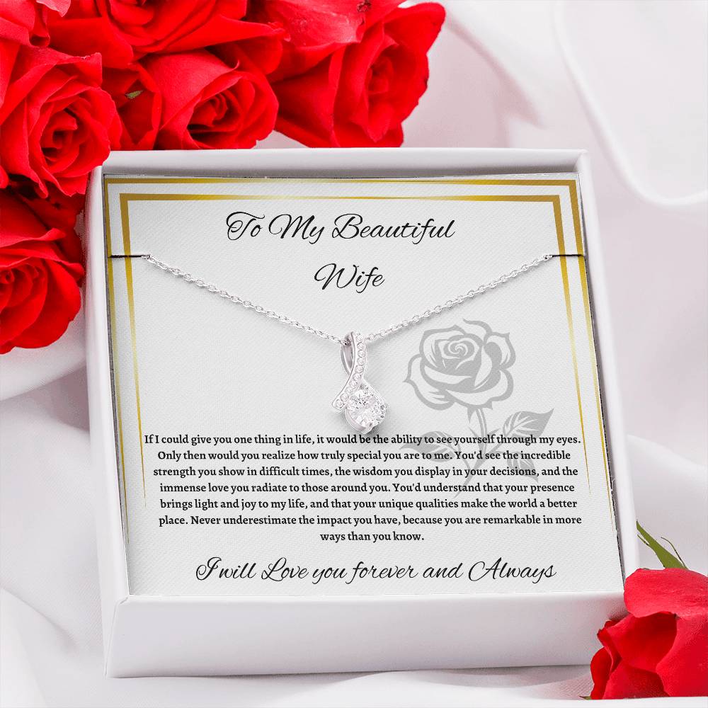 Alluring Beauty necklace - To My Beautiful Wife