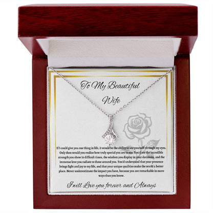 Alluring Beauty necklace - To My Beautiful Wife