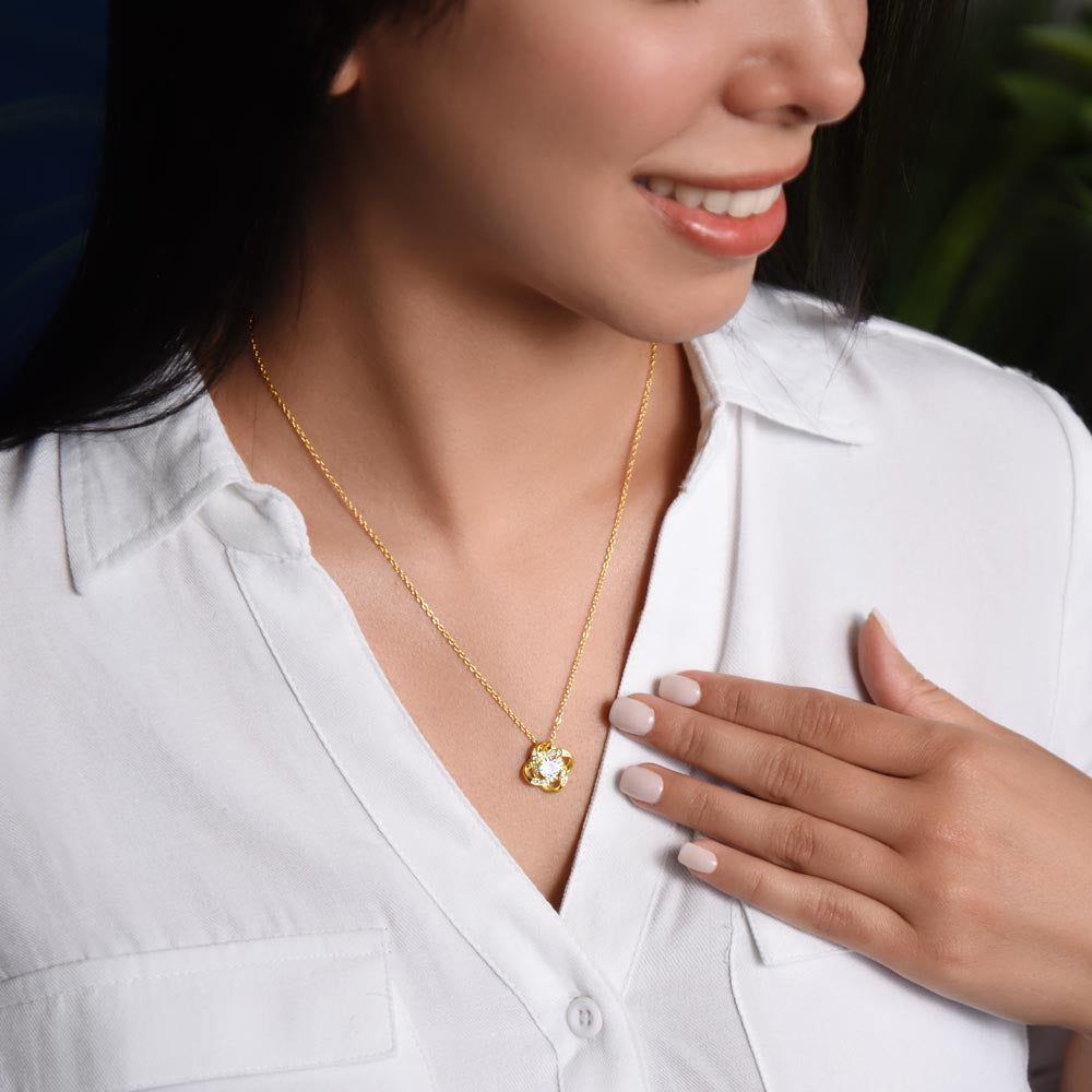 Beautiful Love Knot Necklace For Mother | Trios Gifts