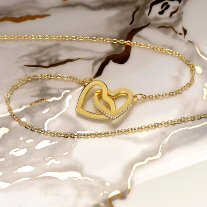 Interlocking Hearts necklace - To My Beautiful Mother