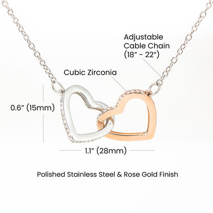Interlocking Hearts necklace For Mom | Trios Gifts