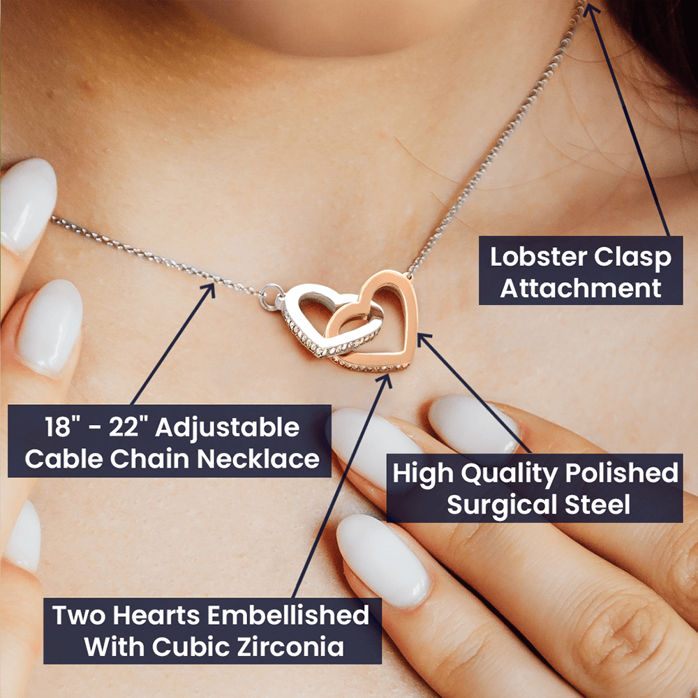 Interlocking Hearts necklace For Mom | Trios Gifts