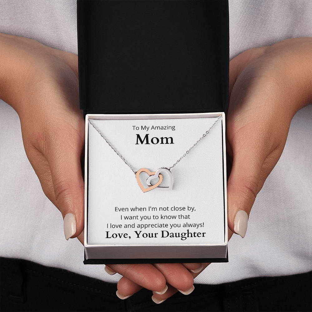 Interlocking Hearts necklace For Mom | Trios Gifts