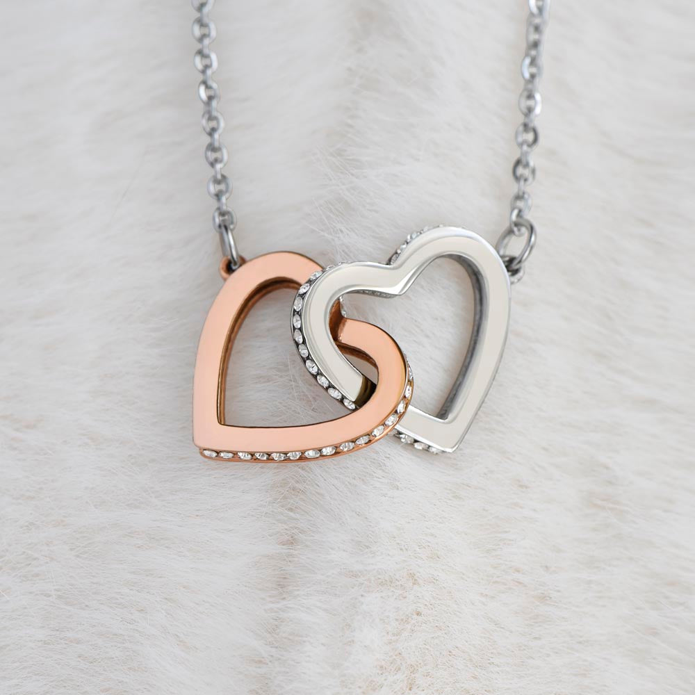 Interlocking Hearts necklace - To My Beautiful Mother