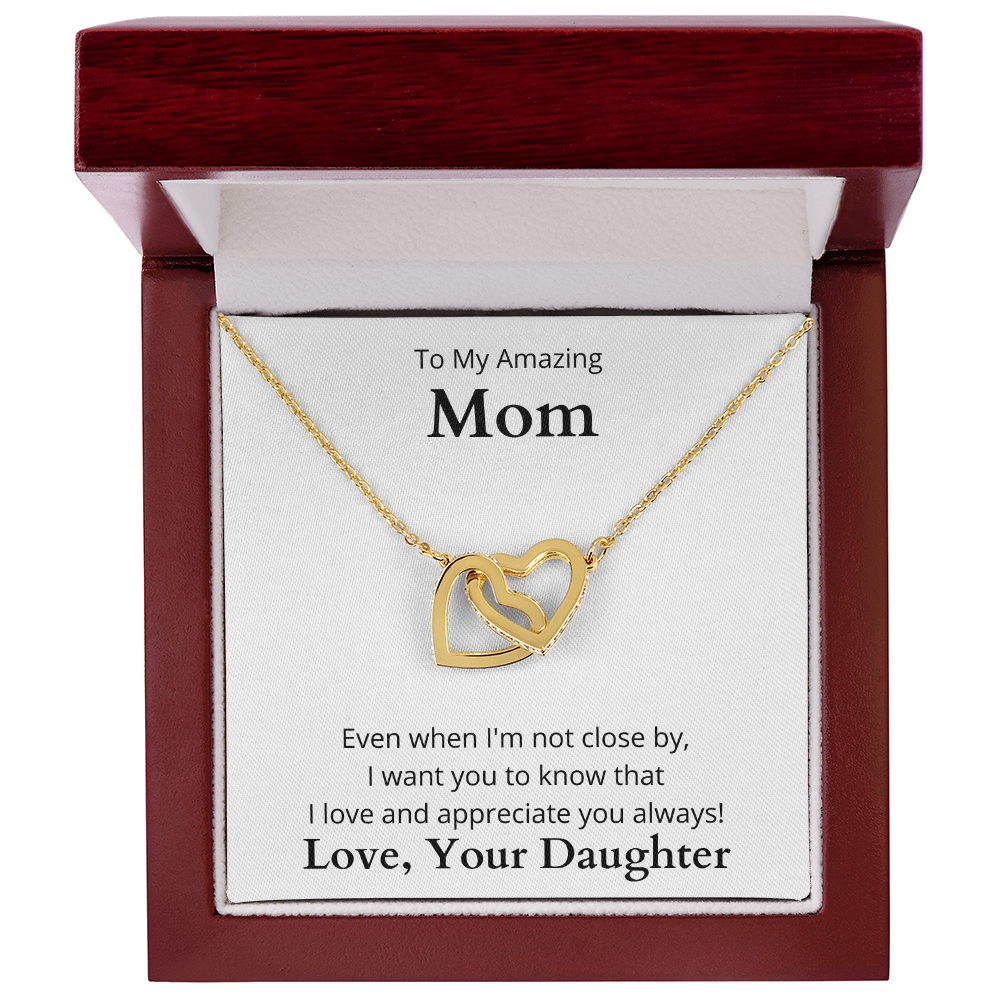 Interlocking Hearts necklace For Mom | Trios Gifts