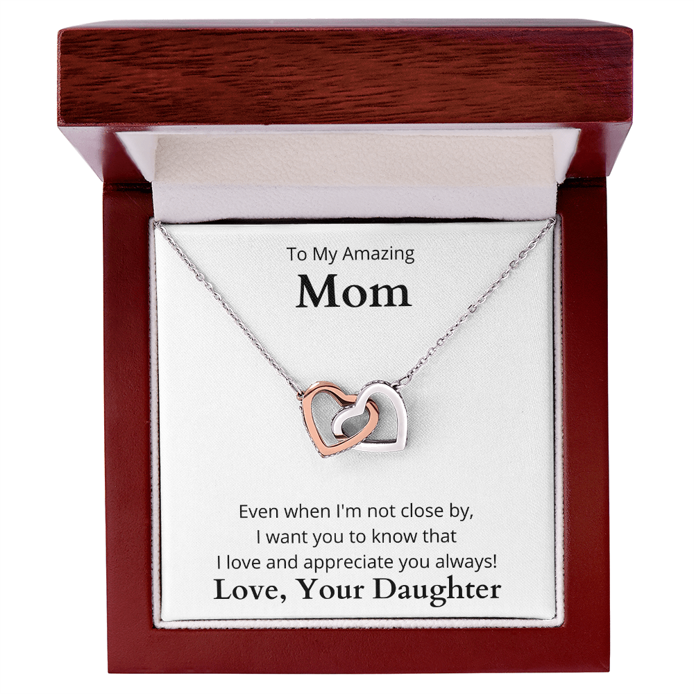 Interlocking Hearts necklace For Mom | Trios Gifts