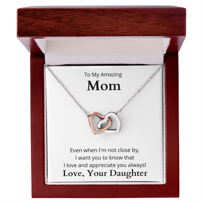 Interlocking Hearts necklace For Mom | Trios Gifts