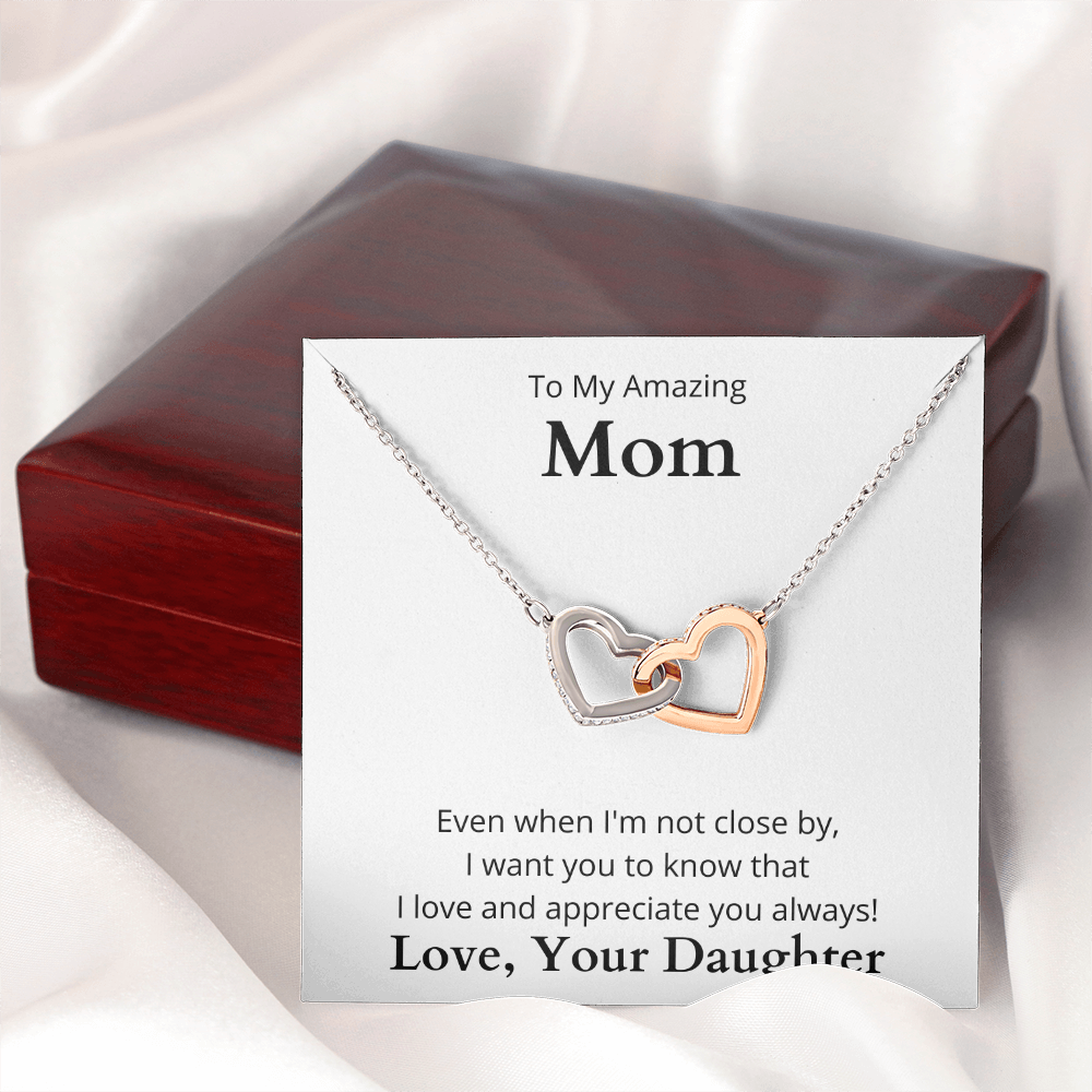 Interlocking Hearts necklace For Mom | Trios Gifts