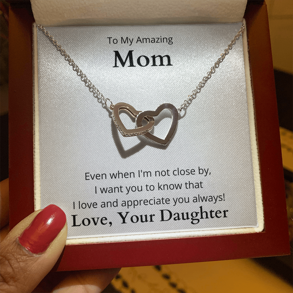 Interlocking Hearts necklace For Mom | Trios Gifts