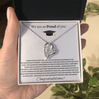 Forever Love Necklace- We Are So Proud Of You